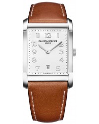 Baume & Mercier Hampton Classic  Quartz Men's Watch, Stainless Steel, Silver Dial, MOA10153