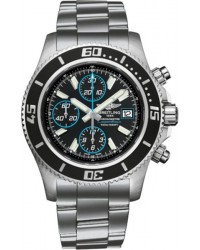 Breitling Superocean Chronograph II  Chronograph Automatic Men's Watch, Stainless Steel, Black Dial, A1334102.BA83.162A