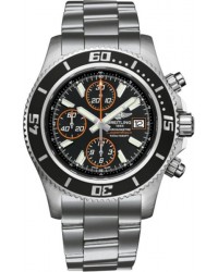 Breitling Superocean Chronograph II  Chronograph Automatic Men's Watch, Stainless Steel, Black Dial, A1334102.BA85.162A