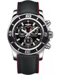 Breitling Superocean Chronograph M2000  Super-Quartz Men's Watch, Stainless Steel, Black Dial, A73310A8.BB73.233X