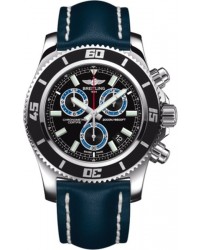 Breitling Superocean Chronograph M2000  Super-Quartz Men's Watch, Stainless Steel, Black Dial, A73310A8.BB74.101X