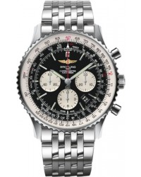 Breitling Navitimer 01 (46 mm)  Chronograph Automatic Men's Watch, Stainless Steel, Black Dial, AB012721.BD09.443A