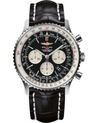 Breitling Navitimer 01 (46 mm)  Chronograph Automatic Men's Watch, Stainless Steel, Black Dial, AB012721.BD09.760P