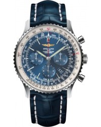 Breitling Navitimer 01 (46 mm)  Chronograph Automatic Men's Watch, Stainless Steel, Blue Dial, AB012721.C889.747P