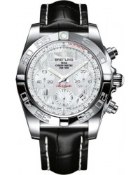 Breitling Chronomat 41  Chronograph Automatic Men's Watch, Stainless Steel, Mother Of Pearl Dial, AB014012.A746.729P