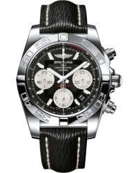 Breitling Chronomat 41  Chronograph Automatic Men's Watch, Stainless Steel, Black Dial, AB014012.BA52.218X