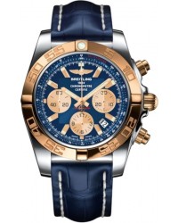 Breitling Chronomat 44  Chronograph Automatic Men's Watch, Steel & 18K Rose Gold, Blue Dial, CB011012.C790.732P