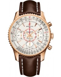 Breitling Montbrillant 01  Chronograph Automatic Men's Watch, 18K Rose Gold, Silver Dial, RB013012.G710.431X