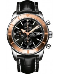 Breitling Superocean Heritage Chronographe 46  Chronograph Automatic Men's Watch, Steel & 18K Rose Gold, Black Dial, U1332012.B908.761P