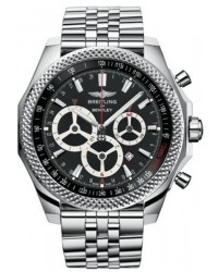 Breitling Bentley Barnato  Chronograph Automatic Men's Watch, Stainless Steel, Black Dial, A2536624.BB09.990A