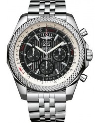 Breitling Bentley 6.75  Chronograph Automatic Men's Watch, Stainless Steel, Black Dial, A4436412.BC77.990A
