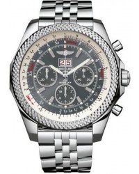 Breitling Bentley 6.75  Chronograph Automatic Men's Watch, Stainless Steel, Grey Dial, A4436412.F544.990A