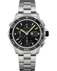 Tag Heuer Aquaracer 500M  Chronograph Automatic Men's Watch, Stainless Steel, Black Dial, CAK2111.BA0833