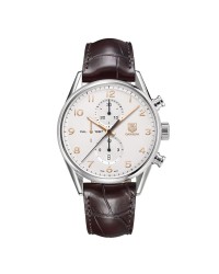 Tag Heuer Carrera  Chronograph Automatic Men's Watch, Stainless Steel, Silver Dial, CAR2012.FC6236
