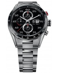 Tag Heuer Carrera  Automatic Men's Watch, Stainless Steel, Black Dial, CAR2A10.BA0796