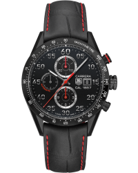 Tag Heuer Carrera  Chronograph Automatic Men's Watch, Titanium, Black Dial, CAR2A80.FC6237
