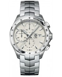 Tag Heuer Link  Chronograph Automatic Men's Watch, Stainless Steel, Silver Dial, CAT2011.BA0952
