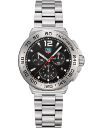 Tag Heuer Formula 1  Chronograph Quartz Men's Watch, Stainless Steel, Black Dial, CAU1112.BA0858