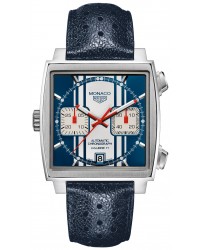 Tag Heuer Monaco  Chronograph Automatic Men's Watch, Stainless Steel, Blue Dial, CAW211D.FC6300