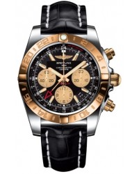 Breitling Chronomat 44 GMT  Automatic Men's Watch, Stainless Steel & Rose Gold, Black Dial, CB042012.BB86.743