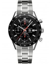 Tag Heuer Carrera  Chronograph Automatic Men's Watch, Stainless Steel, Black Dial, CV2014.BA0794