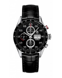 Tag Heuer Carrera  Chronograph Automatic Men's Watch, Stainless Steel, Black Dial, CV2A10.FC6235