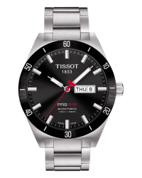Tissot PRS516  Automatic Men's Watch, Stainless Steel, Black Dial, T044.430.21.051.00