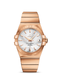 Omega Constellation  Automatic Men's Watch, 18K Rose Gold, Silver Dial, 123.50.38.21.02.001