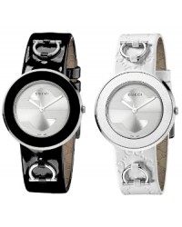 Gucci U-Play  Quartz Women's Watch, Stainless Steel, Silver Dial, YA129403