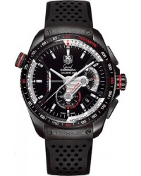 Tag Heuer Grand Carrera  Chronograph Automatic Men's Watch, PVD, Black Dial, CAV5185.FT6020