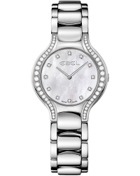Ebel Beluga Round  Quartz Women's Watch, Stainless Steel, Mother Of Pearl & Diamonds Dial, 1215855