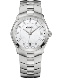 Ebel Classic Sport  Quartz Women's Watch, Stainless Steel, Mother Of Pearl Dial, 1215986