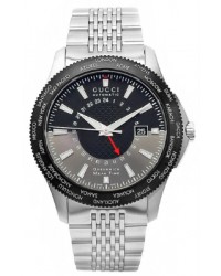 Gucci G-Timeless  Quartz Men's Watch, Stainless Steel, Black Dial, YA126211