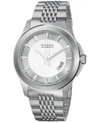 Gucci G-Timeless  Automatic Men's Watch, Stainless Steel, Silver Dial, YA126209