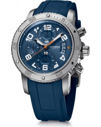 Hermes Clipper  Automatic Men's Watch, Titanium, Blue Dial, 036058WW00