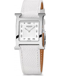 Hermes H Hour  Quartz Women's Watch, Stainless Steel, White Dial, 036790WW00