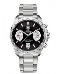 Tag Heuer Grand Carrera  Chronograph Automatic Men's Watch, Stainless Steel, Black Dial, CAV511A.BA0902