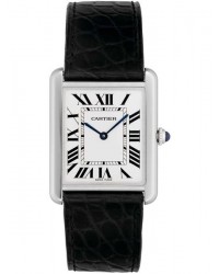 Cartier Tank Solo  Quartz Men's Watch, Stainless Steel, White Dial, W5200003