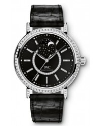 IWC Portofino  Automatic Unisex Watch, 18K White Gold, Black Dial, IW459004