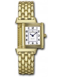 Jaeger Lecoultre Reverso Lady  Quartz Women's Watch, 18K Yellow Gold, Silver Dial, 2601110