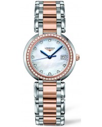 Longines PrimaLuna  Quartz Women's Watch, Stainless Steel, Mother Of Pearl & Diamonds Dial, L8.112.5.89.6