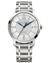 Baume & Mercier Classima  Automatic Men's Watch, Stainless Steel, White Dial, MOA08837