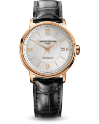 Baume & Mercier Classima  Automatic Men's Watch, 18K Rose Gold, Silver Dial, MOA10037