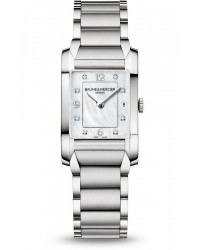 Baume & Mercier Hampton Classic  Quartz Women's Watch, Stainless Steel, White Mother Of Pearl Dial, MOA10050