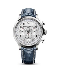 Baume & Mercier Capeland  Chronograph Automatic Men's Watch, Stainless Steel, Silver Dial, MOA10063