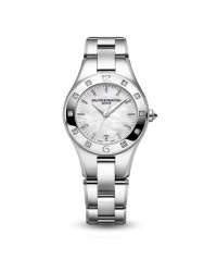 Baume & Mercier Linea  Quartz Women's Watch, Stainless Steel, White Mother Of Pearl Dial, MOA10071