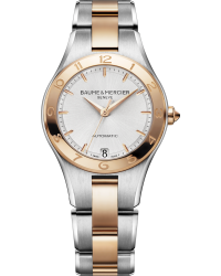 Baume & Mercier Linea  Automatic Women's Watch, Stainless Steel, Silver Dial, MOA10073