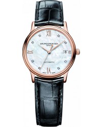 Baume & Mercier Classima  Automatic Men's Watch, 18K Rose Gold, White Mother Of Pearl Dial, MOA10077