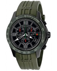 Gucci G-Timeless  Chronograph Quartz Men's Watch, PVD, Black Dial, YA126207