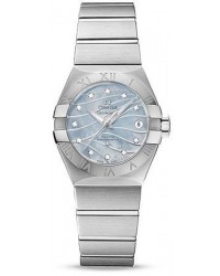 Omega Constellation  Automatic Women's Watch, Stainless Steel, Mother Of Pearl & Diamonds Dial, 123.10.27.20.57.001